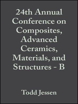 cover image of 24th Annual Conference on Composites, Advanced Ceramics, Materials, and Structures--B